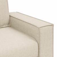 Produktbild för 2-sitssoffa linne 180x78x84 cm
