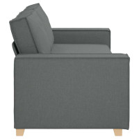Produktbild för 3-sitssoffa mörkgrå 220x78x84 cm tyg