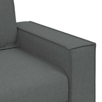 Produktbild för 3-sitssoffa mörkgrå 220x78x84 cm tyg