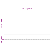 Produktbild för Markisväv Ljusgrå 6 x 3 m Polyester