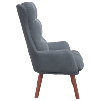 Produktbild för fåtölj Mörkgrå 69 x 74 x 93 cm Sammet