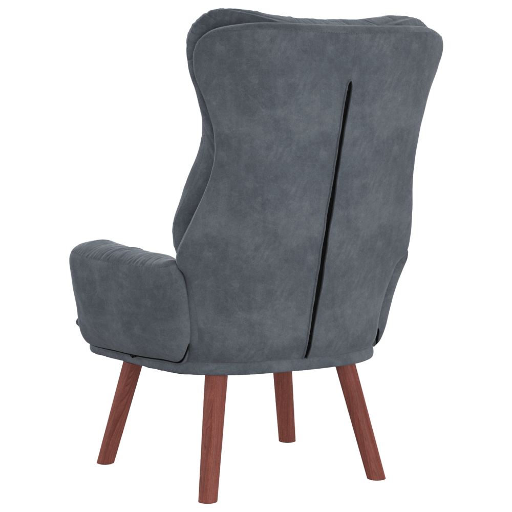 Produktbild för fåtölj Mörkgrå 69 x 74 x 93 cm Sammet