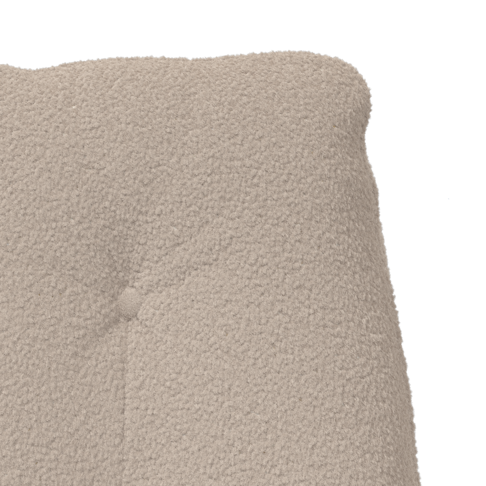 Produktbild för fåtölj Ljusgrå 69 x 74 x 93 cm Sherpa tyg