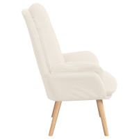 Produktbild för fåtölj Kräm 69 x 74 x 93 cm Sherpa tyg