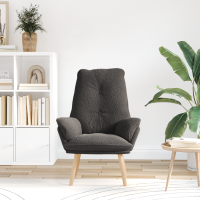 Produktbild för fåtölj Mörkgrå 69 x 74 x 93 cm Sherpa tyg