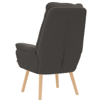 Produktbild för fåtölj Mörkgrå 69 x 74 x 93 cm Sherpa tyg