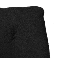 Produktbild för fåtölj Svart 69 x 74 x 93 cm Sherpa tyg