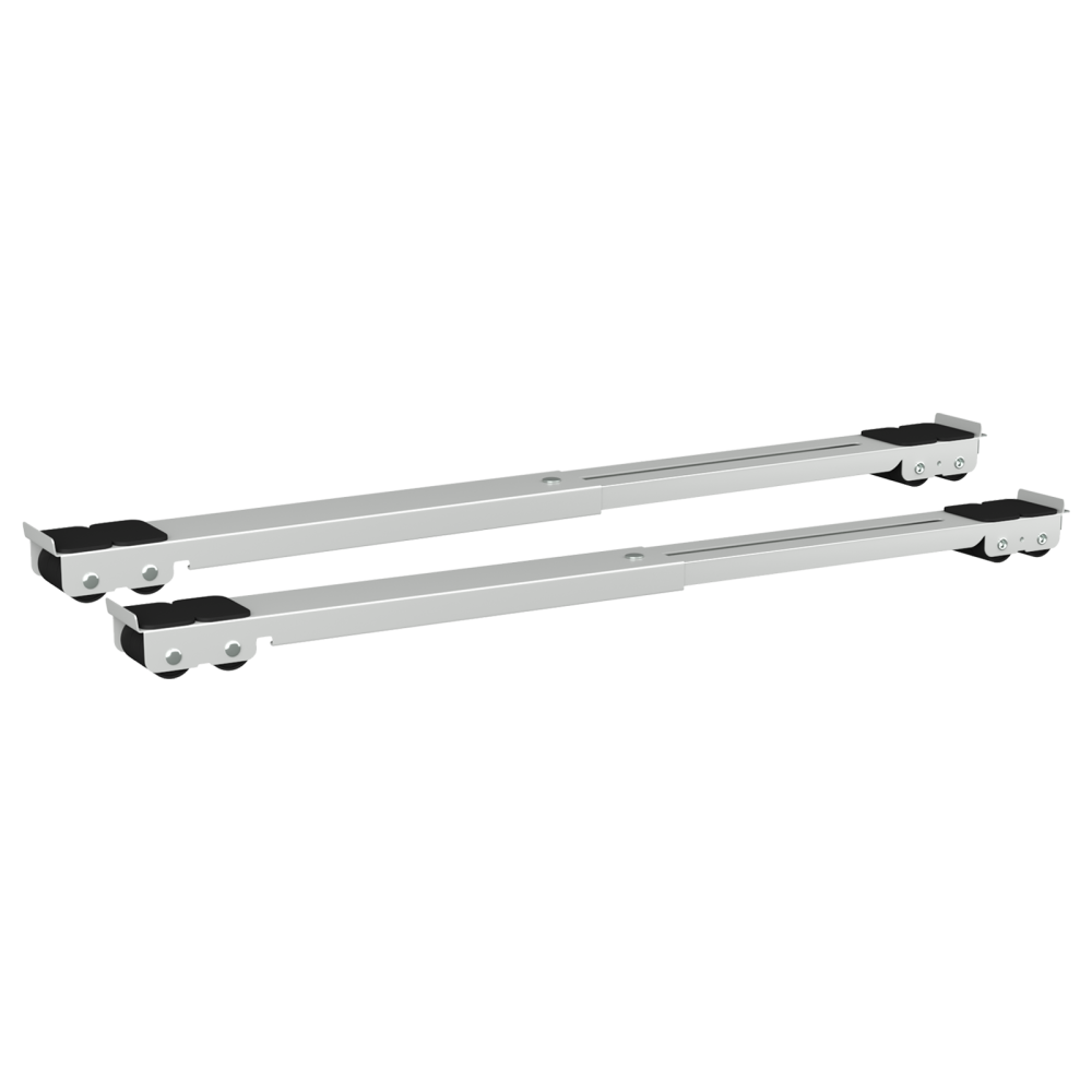 Produktbild för Tvättmaskinsockel 2 pcs Silver 72 x 5 x 4,5 cm Rostfritt stål