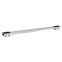Produktbild för Tvättmaskinsockel 2 pcs Silver 72 x 5 x 4,5 cm Rostfritt stål