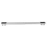 Produktbild för Tvättmaskinsockel 2 pcs Silver 72 x 5 x 4,5 cm Rostfritt stål
