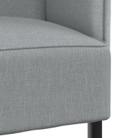 Produktbild för Hög Ryggsoffa 101cm Ljusgrå tyg