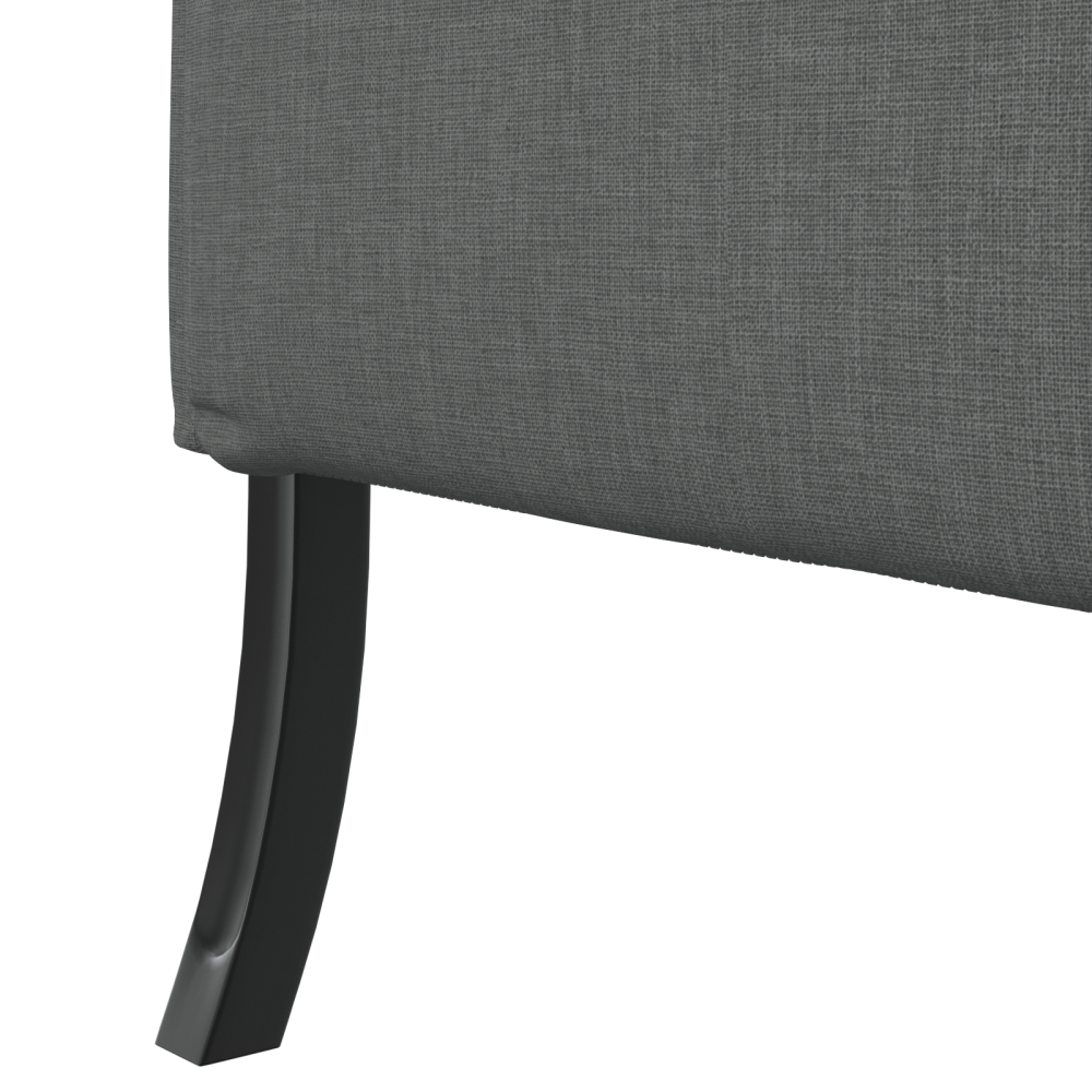 Produktbild för Hög Ryggsoffa 101cm Mörkgrå tyg