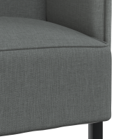 Produktbild för Hög Ryggsoffa 101cm Mörkgrå tyg