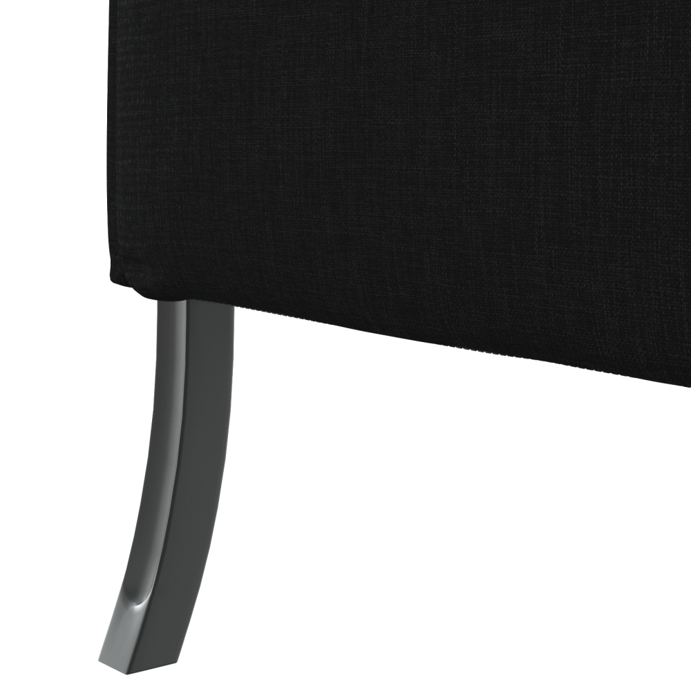 Produktbild för Hög Ryggsoffa 101cm Svart tyg