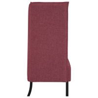 Produktbild för Hög Ryggsoffa 101cm Vinröd tyg
