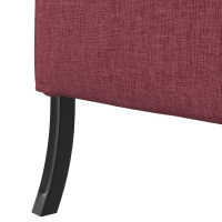 Produktbild för Hög Ryggsoffa 101cm Vinröd tyg