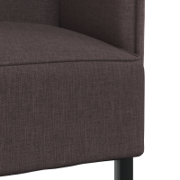 Produktbild för Hög Ryggsoffa 101cm Mörkbrun tyg