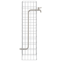 Produktbild för Gabionkran Silver 25 x 25 x 100 cm Rostfritt stål
