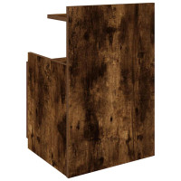 Produktbild för Sängbord 2 st med 2 lådor rökt ek 40x36,5x62 cm
