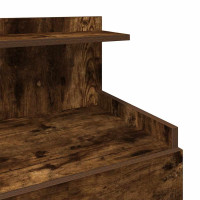 Produktbild för Sängbord 2 st med 2 lådor rökt ek 40x36,5x62 cm