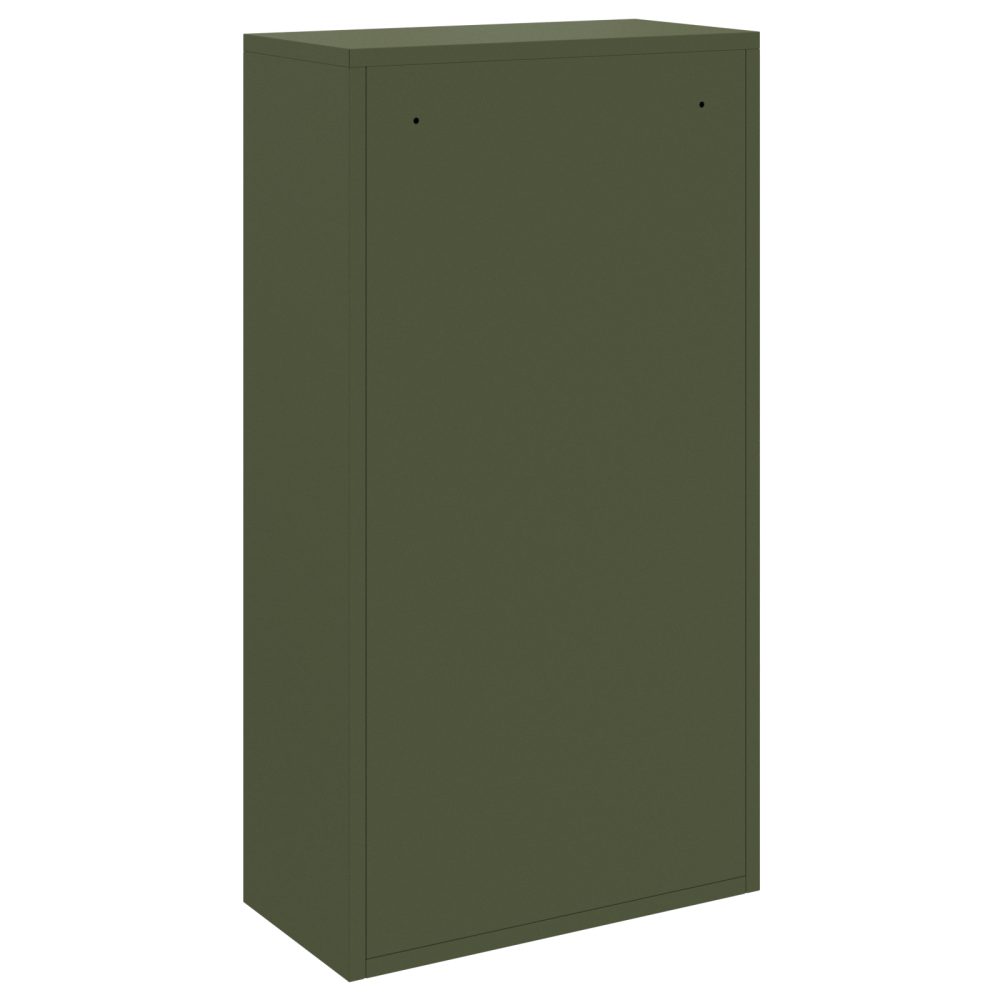 Produktbild för Paketbox med lagring med dörr Olivgrön 44 x 22 x 82 cm Stål