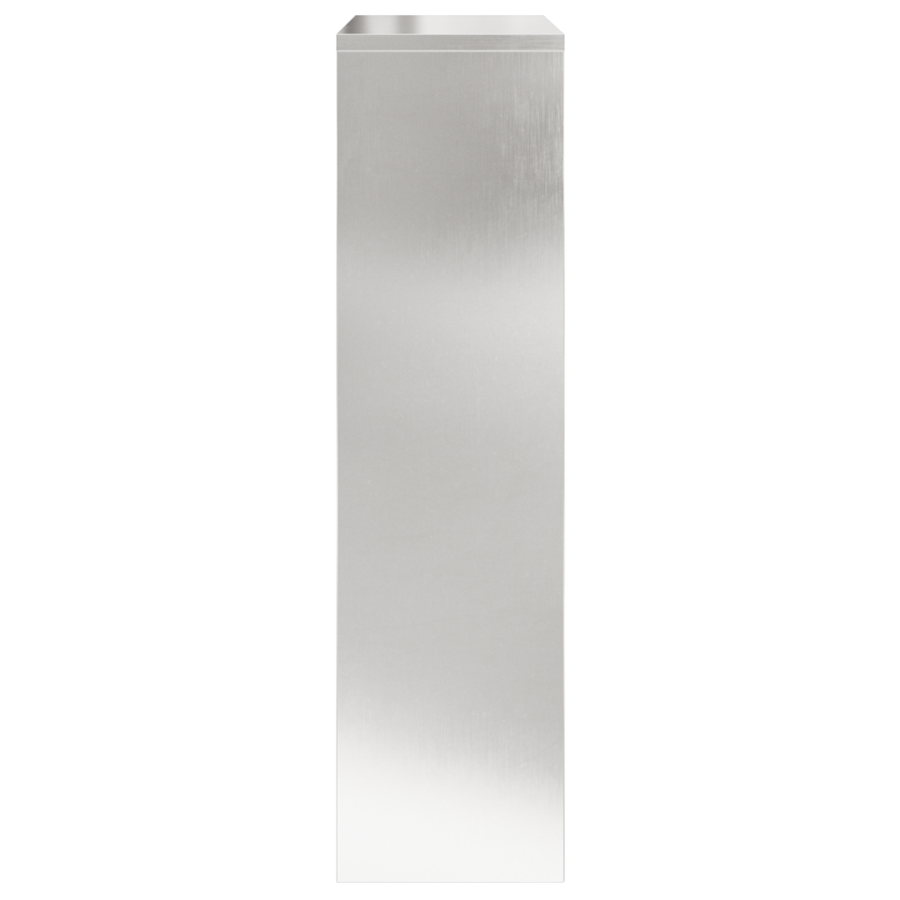 Produktbild för Paketbox med lagring Silver 44 x 22 x 82 cm Rostfritt stål