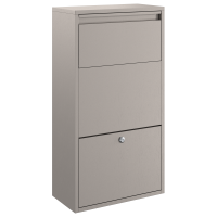 Produktbild för Paketbox med lagring Rostig 44 x 22 x 82 cm Väderbeständig stål