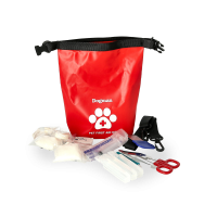 Produktbild för Första Hjälpen Kit till Hund Röd