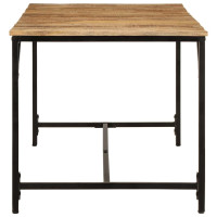 Produktbild för Matbord 160x80x75 cm massivt trä grov mango