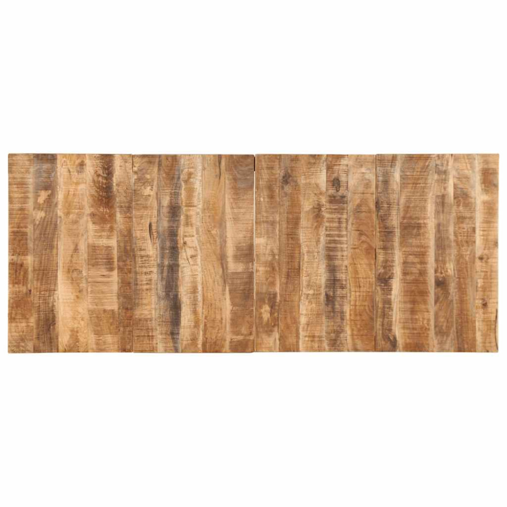 Produktbild för Matbord 220x90x75 cm massivt trä grov mango