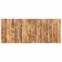 Produktbild för Matbord 220x90x75 cm massivt trä grov mango
