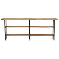 Produktbild för Avlastningsbord 180x35x70 cm mango i massivt trä