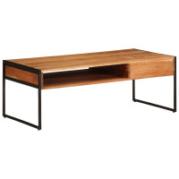 Produktbild för Soffbord 110x55x40 cm massivt akaciaträ