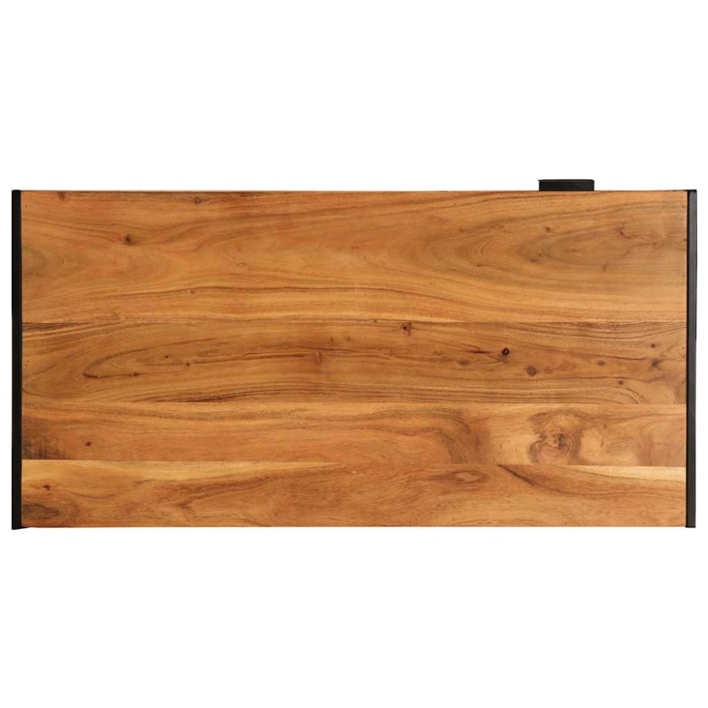 Produktbild för Soffbord 110x55x40 cm massivt akaciaträ