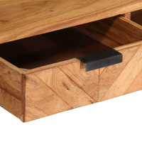Produktbild för Soffbord 110x55x40 cm massivt akaciaträ