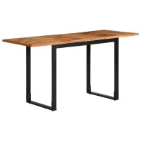 Produktbild för Matbord 140x70x75 cm massivt trä akacia