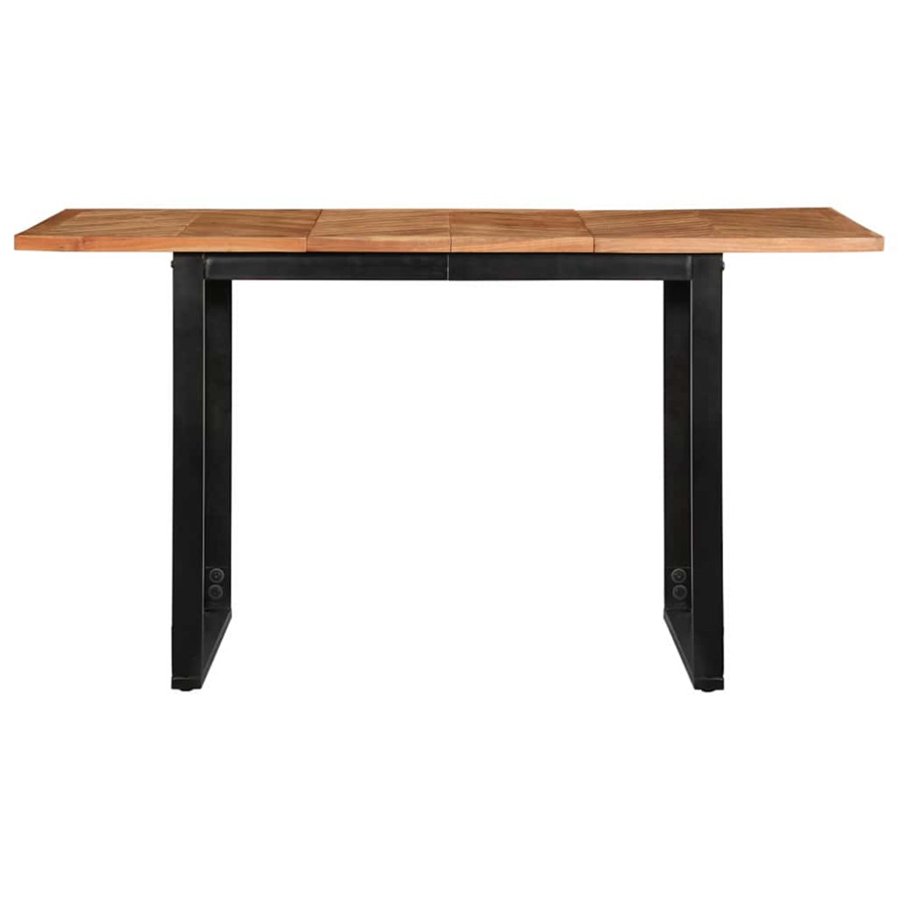 Produktbild för Matbord 140x70x75 cm massivt trä akacia