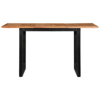 Produktbild för Matbord 140x70x75 cm massivt trä akacia