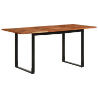 Produktbild för Matbord 160x80x75 cm massivt trä akacia