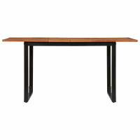 Produktbild för Matbord 160x80x75 cm massivt trä akacia