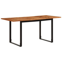 Produktbild för Matbord 160x80x75 cm massivt trä akacia