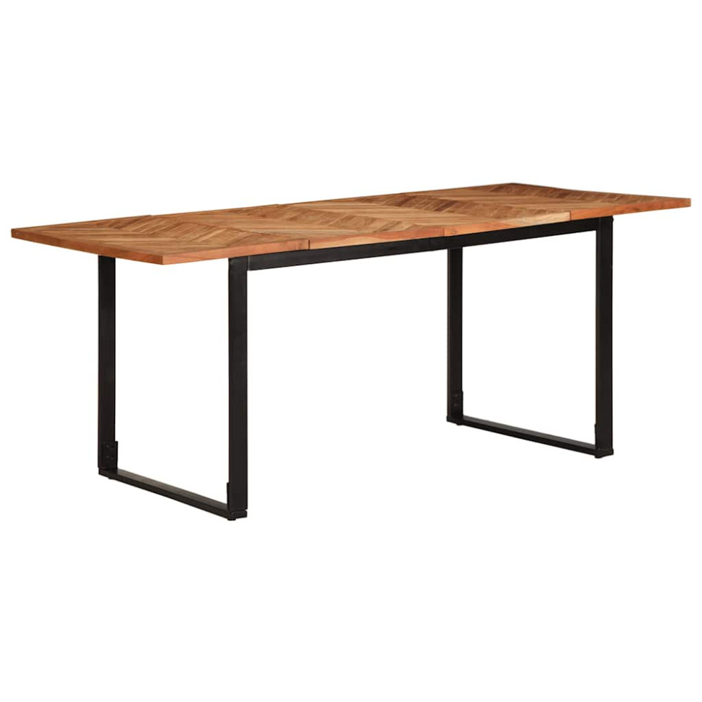 Produktbild för Matbord 180x90x75 cm massivt trä akacia