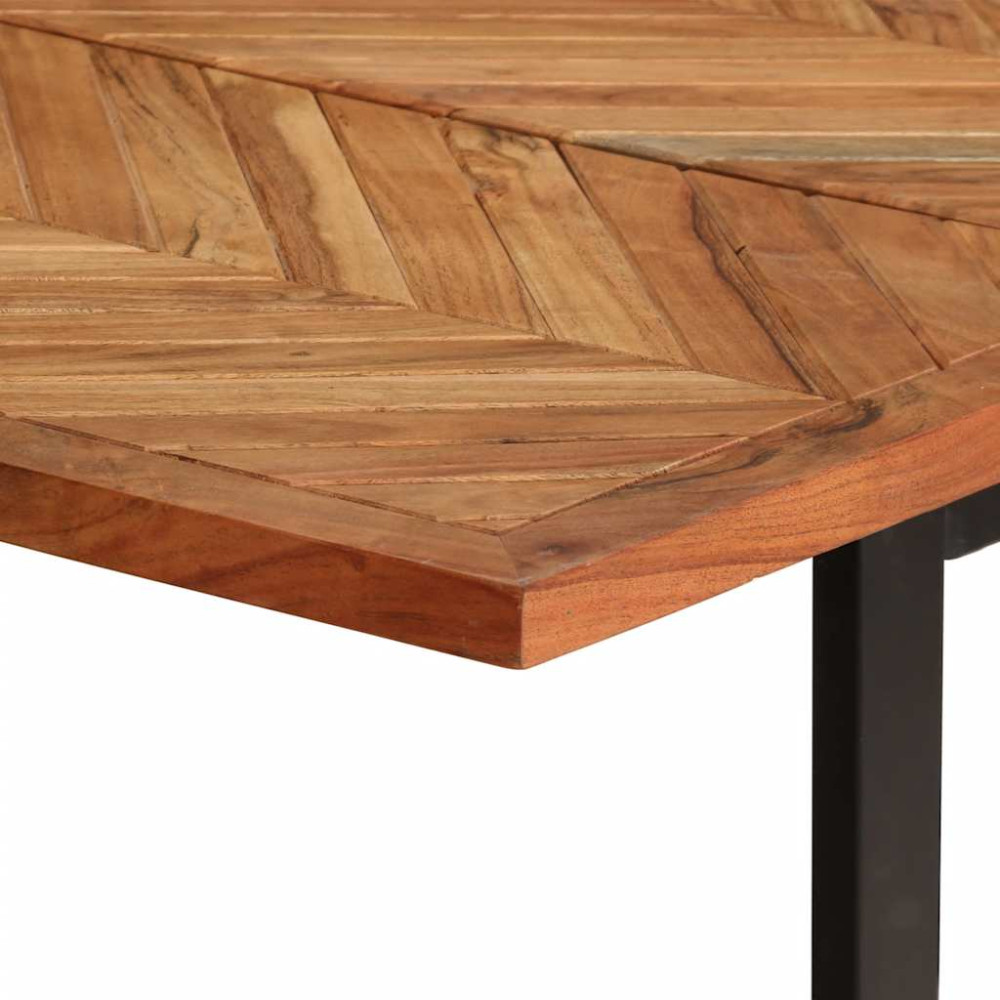 Produktbild för Matbord 180x90x75 cm massivt trä akacia