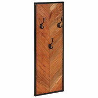 Produktbild för Klädhängare 2 st 35x1x90 cm massivt trä akacia