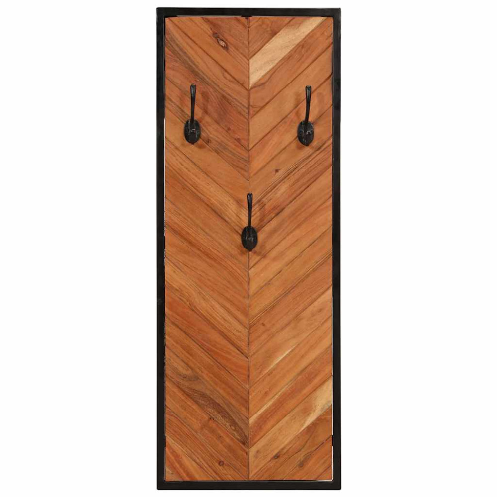 Produktbild för Klädhängare 2 st 35x1x90 cm massivt trä akacia