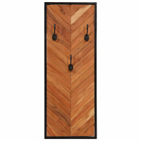 Produktbild för Klädhängare 2 st 35x1x90 cm massivt trä akacia