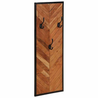 Produktbild för Klädhängare 2 st 35x1x90 cm massivt trä akacia