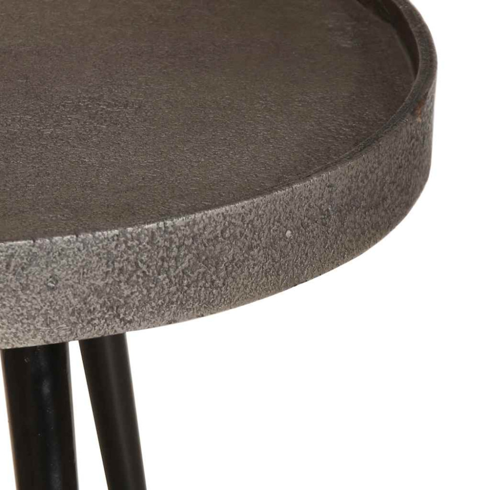 Produktbild för Soffbord 2 delar silverfärgat trä