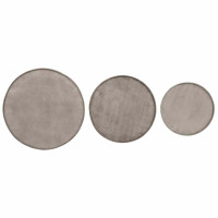 Produktbild för Soffbord 3 delar silver, konstruerat trä