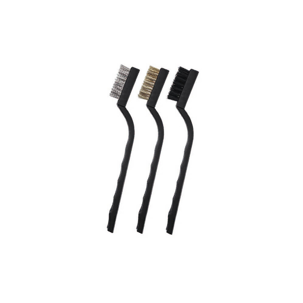 Produktbild för Brush set for 3D Printers 3 Brushes (Nylon, Brass and Steel)